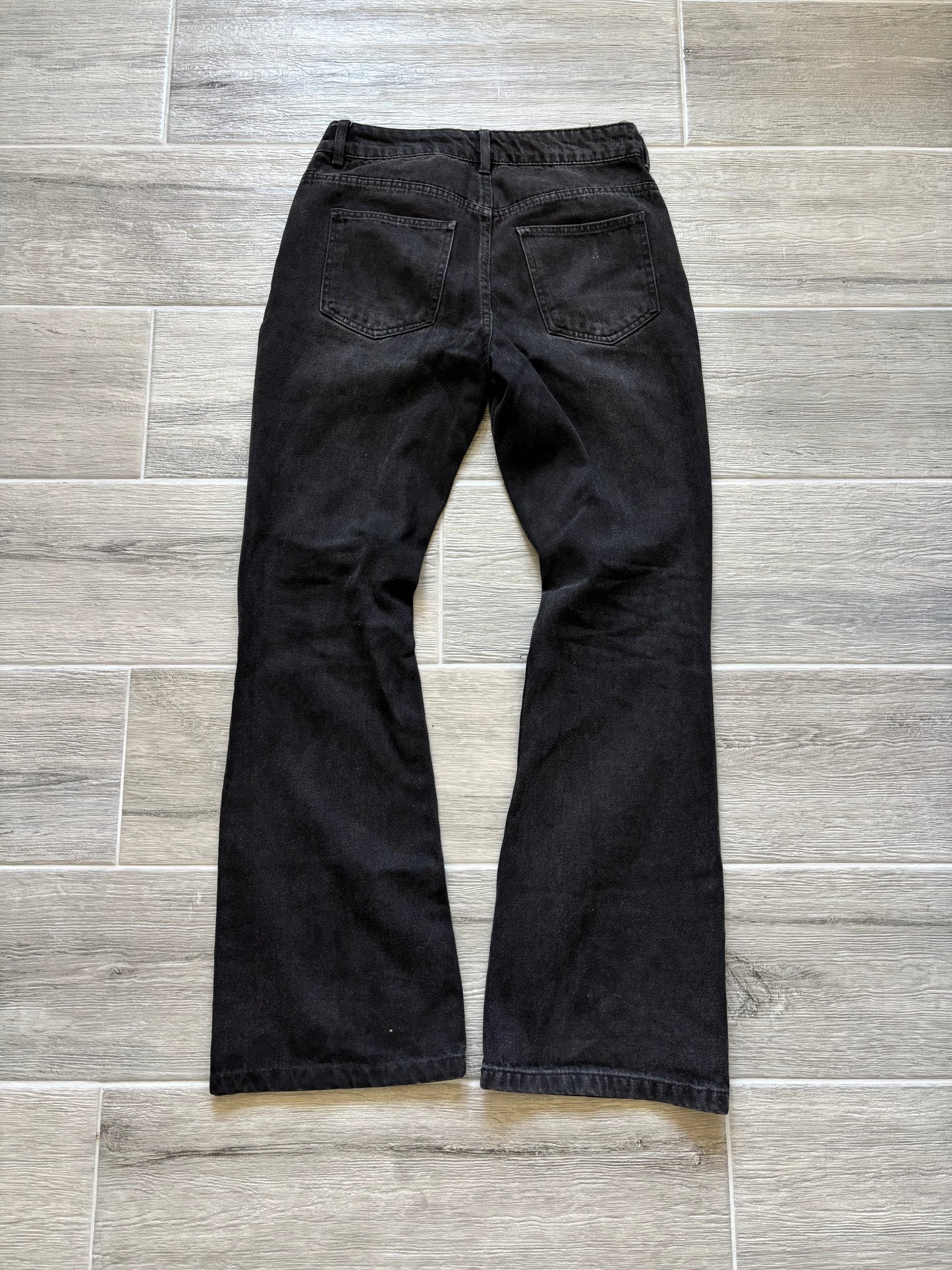 Black Flared Blowout Jeans