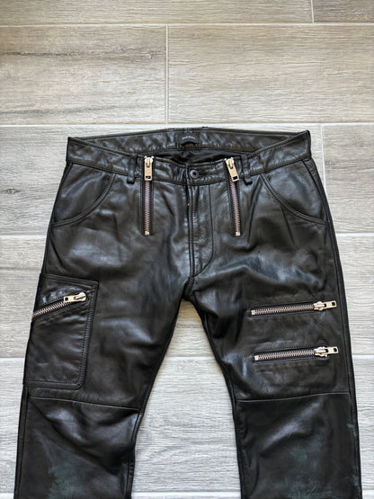 Diesel Multi-zip Leather Cargos