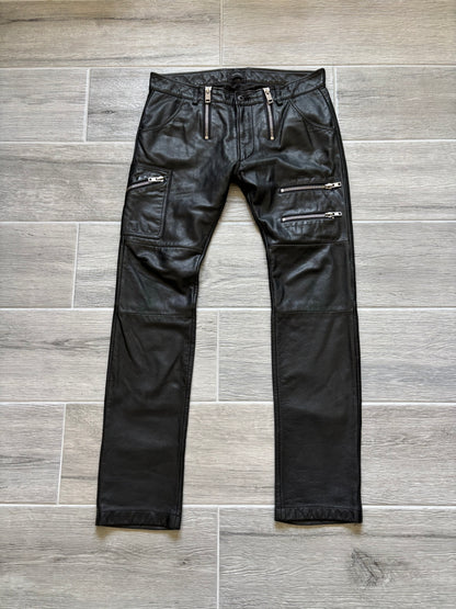 Diesel Multi-zip Leather Cargos