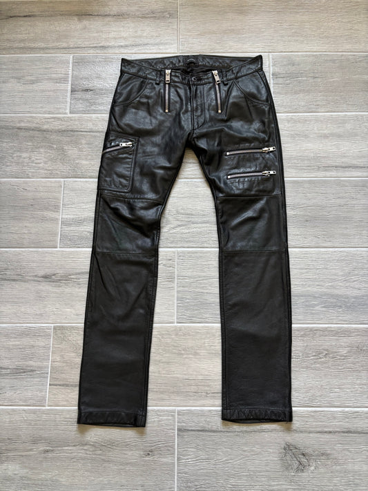 Diesel Multi-zip Leather Cargos