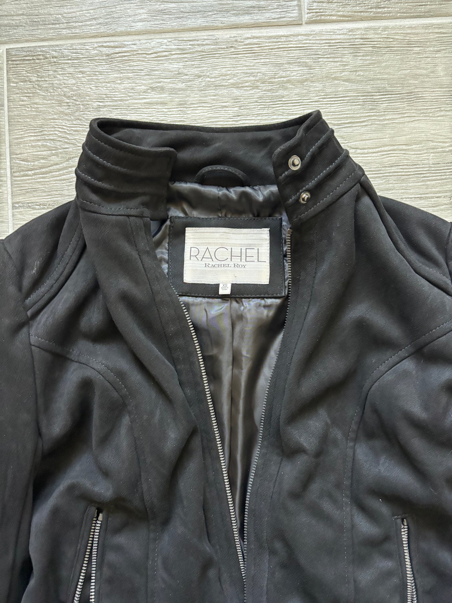 Suede Fringe Cropped Moto-jacket
