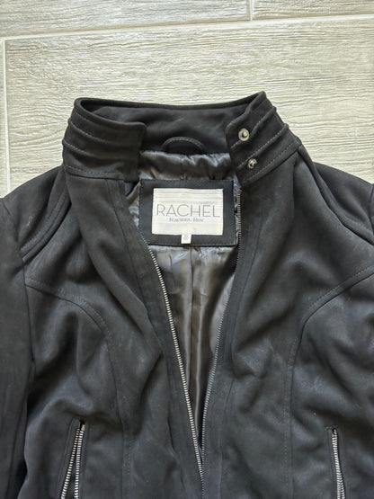 Suede Fringe Cropped Moto-jacket