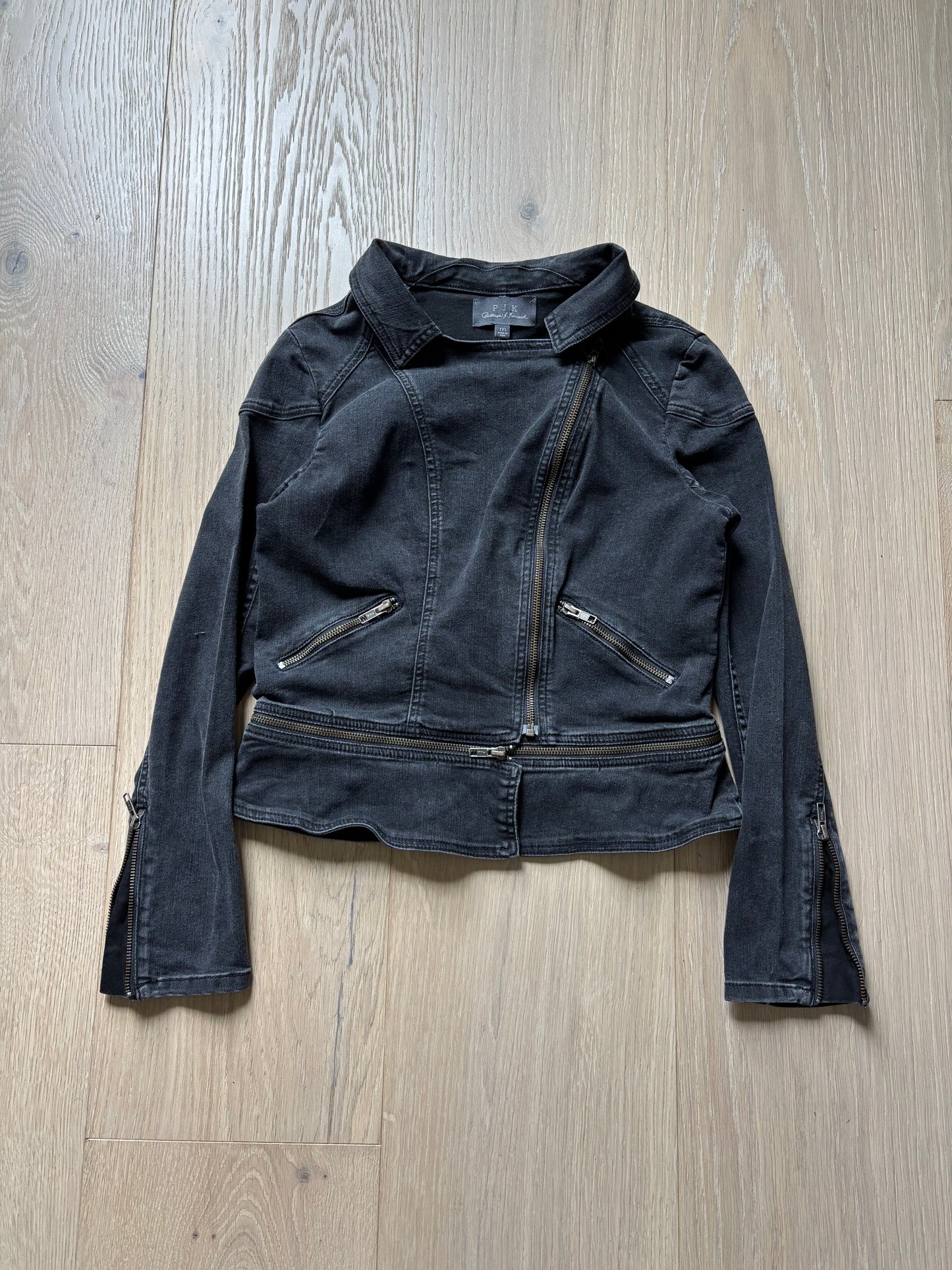 Women's Asymmetrical Modular Denim Jacket