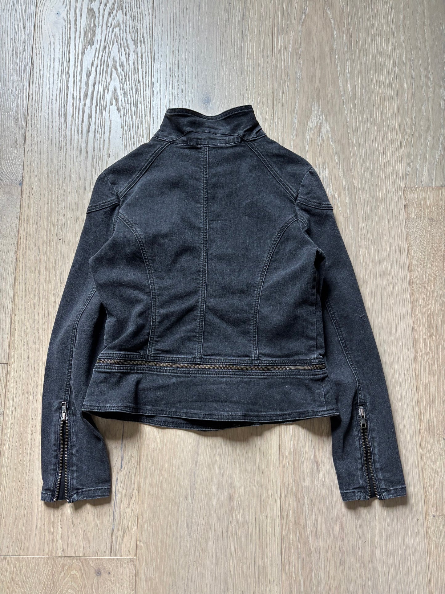 Women's Asymmetrical Modular Denim Jacket