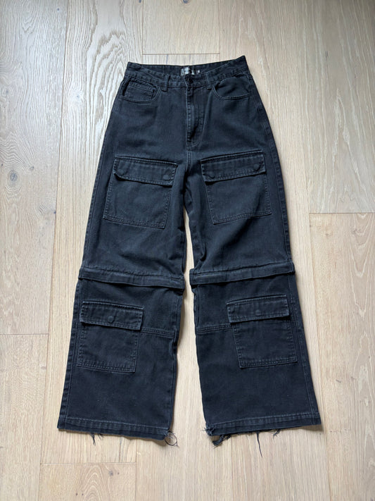 Nohl.us x WH11 Black Convertible Cargo Pants