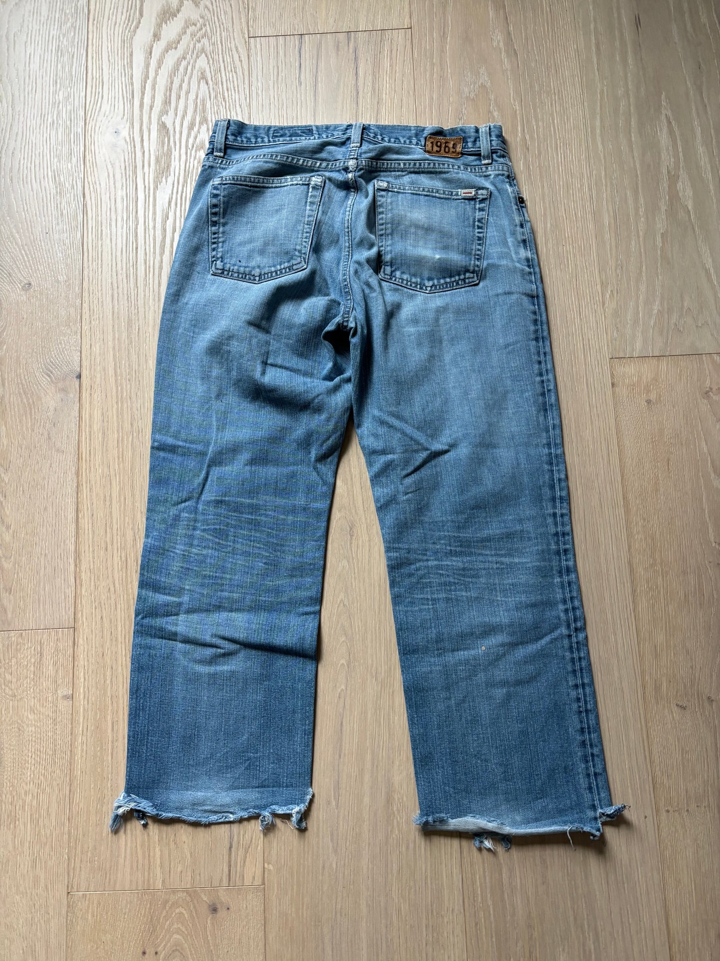 Gap 1969 Raw Hem Blue Jeans
