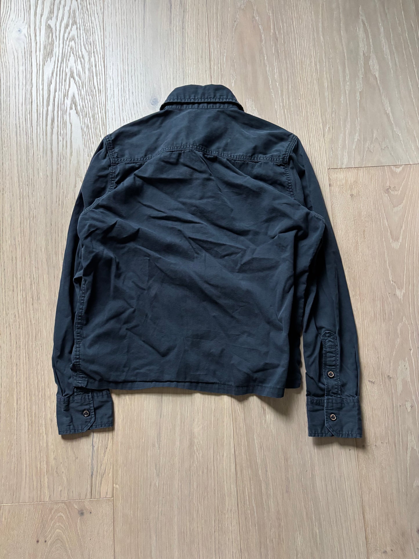 Black Woodlands Button Up