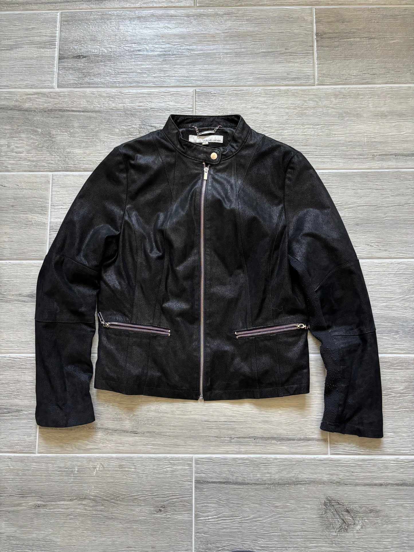 Leather Suede Moto Jacket