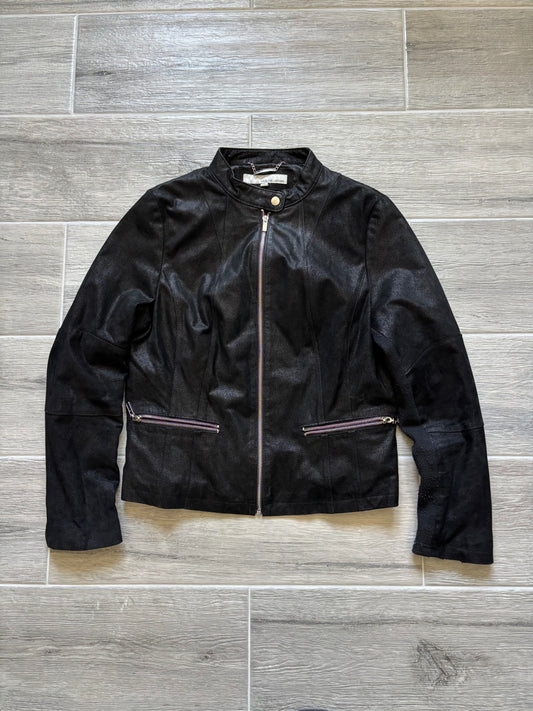 Leather Suede Moto Jacket