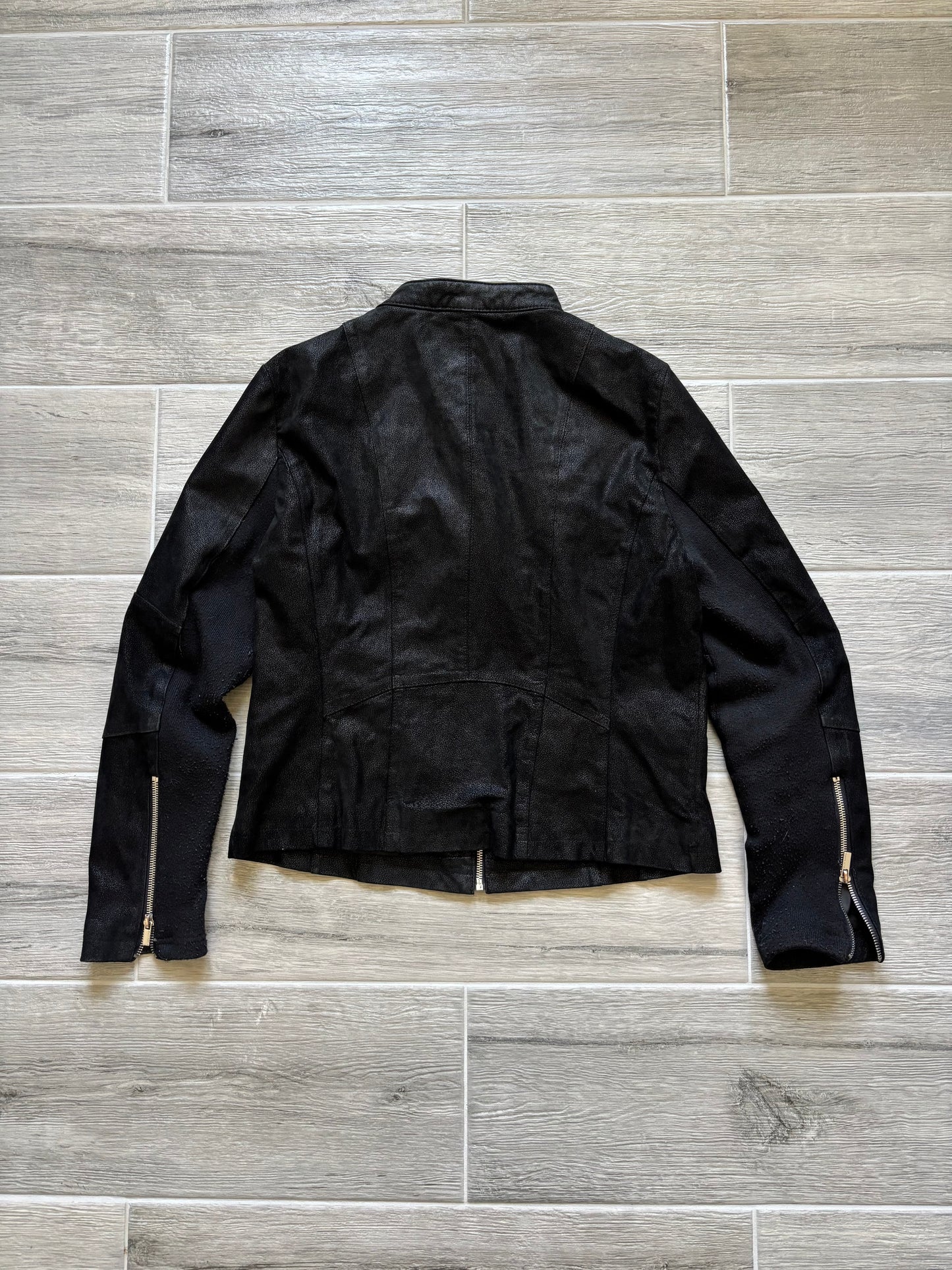 Leather Suede Moto Jacket