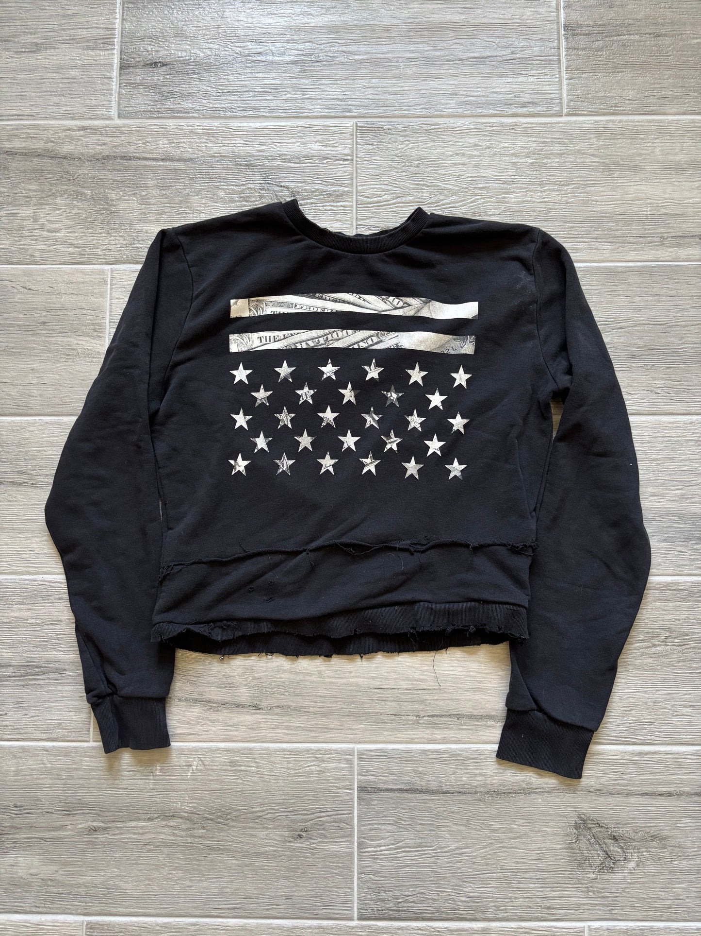 Distressed $tar Sweater
