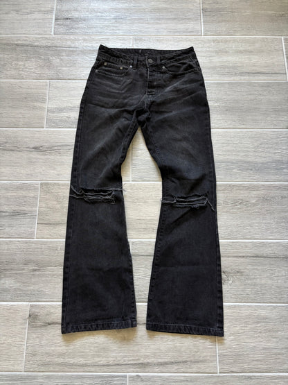 Black Flared Blowout Jeans