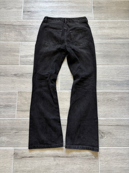 Black Flared Blowout Jeans