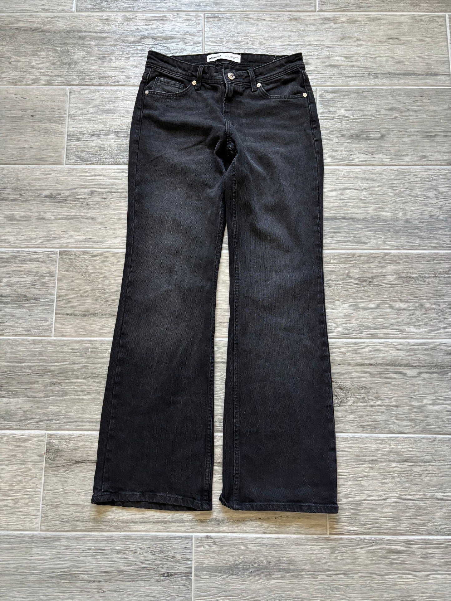 Bershka Black Flare Jeans