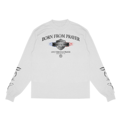 White "Prayer" Longsleeve